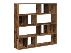 Librería/Separador de ambientes madera vieja 105x24x102 cm
