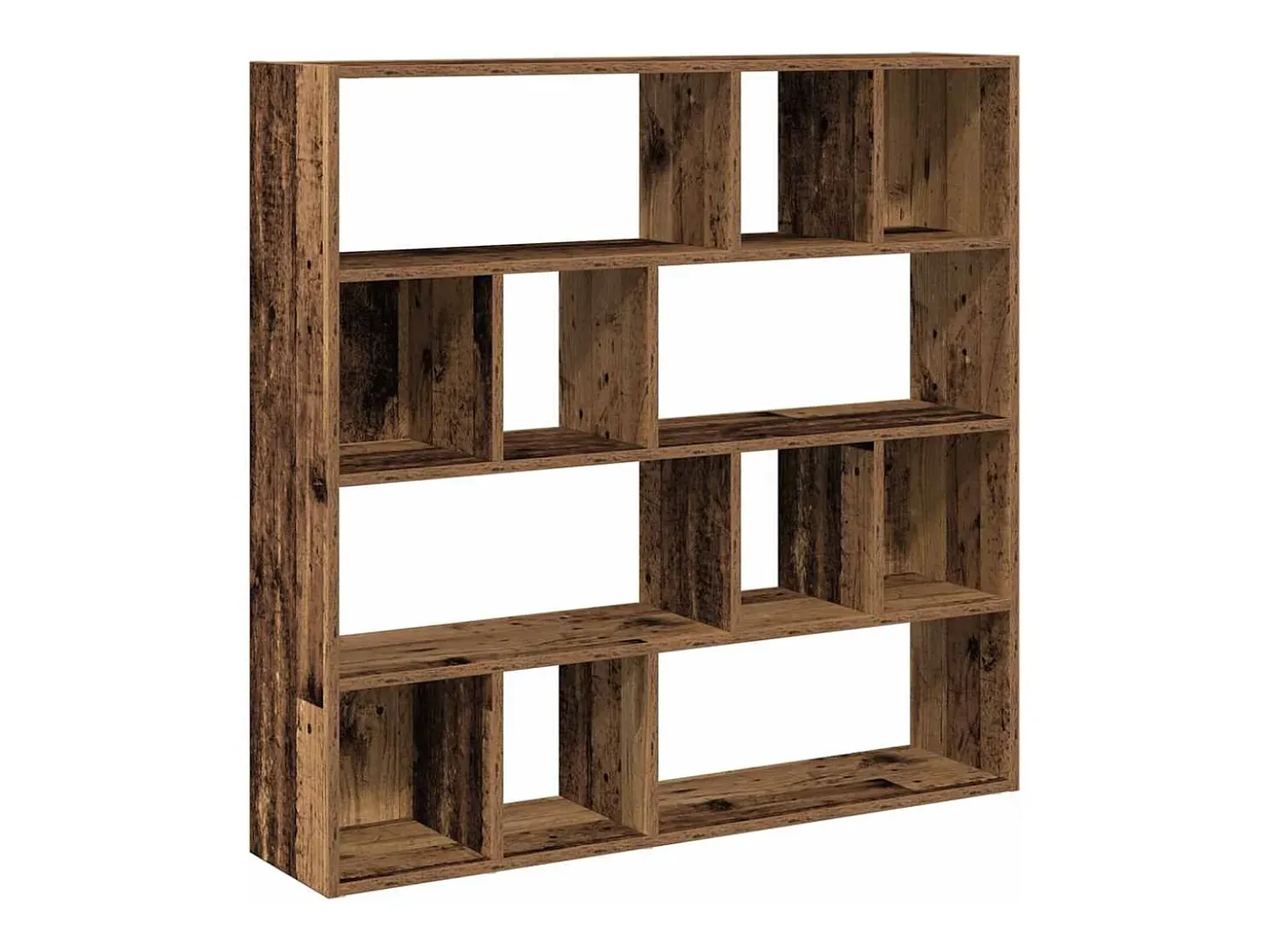 Librería/Separador de ambientes madera vieja 105x24x102 cm