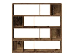 Librería/Separador de ambientes madera vieja 105x24x102 cm