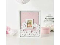 Libro de visitas Marco de madera blanco - 24x30 cm