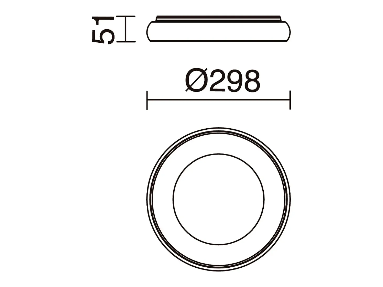Lámapra de techo FRED estilo moderno - D. 29,8 cm - circular - LED SMD 25W - 1850 Y 3K - 120º Y 125º - IP40 - aluminio y policarbonato opal - negro