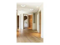Lámapra de techo FRED estilo moderno - D. 40 cm - circular - LED SMD 35W - 2940Y 3K - 120º Y 125º - IP40 - aluminio y policarbonato opal - gris