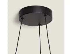 Lámpara Colgante acústica LED 24W Fieltro CCT Seleccionable Lezhan Gris