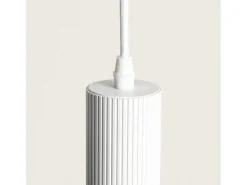 Lámpara Colgante Aluminio Aritz 1 Foco Blanco