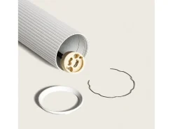 Lámpara Colgante Aluminio Aritz 4 Focos Blanco