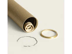 Lámpara Colgante Aluminio Aritz 4 Focos Dorado