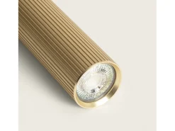 Lámpara Colgante Aluminio Aritz 4 Focos Dorado