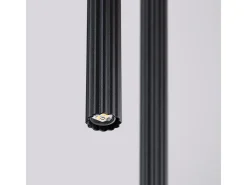 Lámpara colgante Arche moderno de acero - 2 fuentes luminosas - L.15 x A.118 cm - negro