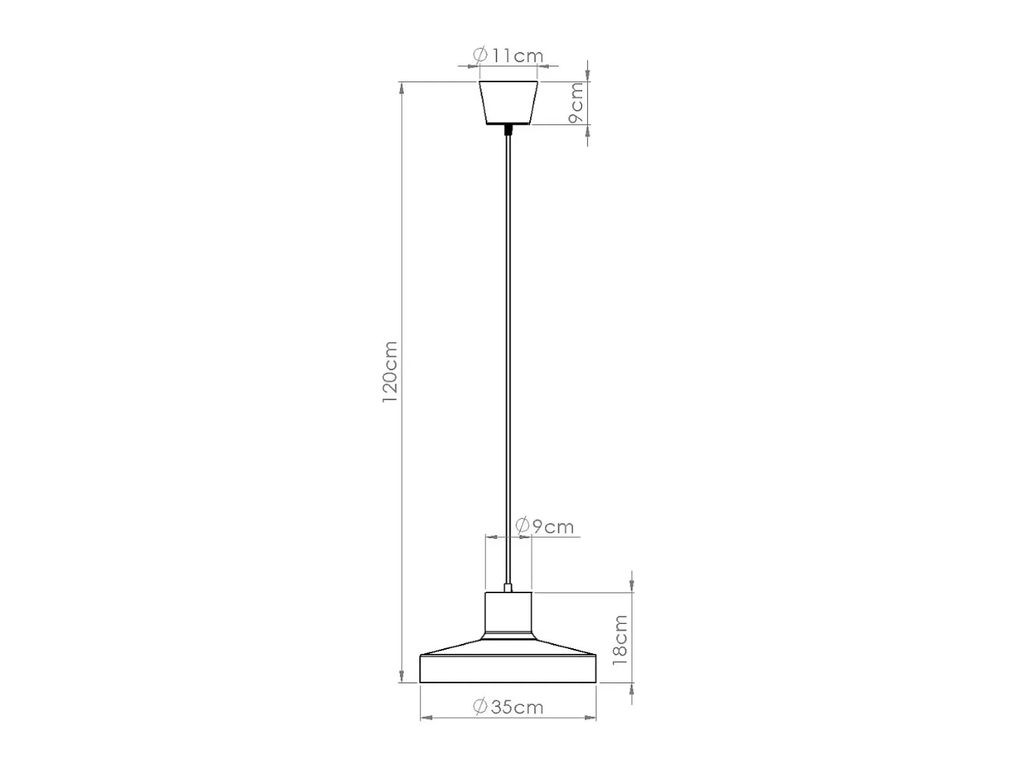 Lámpara Colgante Bilo Moderno De Acero - 1 Fuentes Luminosas - L.35 X A.120 Cm - Verde Oliva