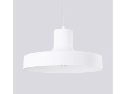 Lámpara Colgante Bilo Moderno De Acero - 1 Fuentes Luminosas - L.35 X A.120 Cm - Blanco