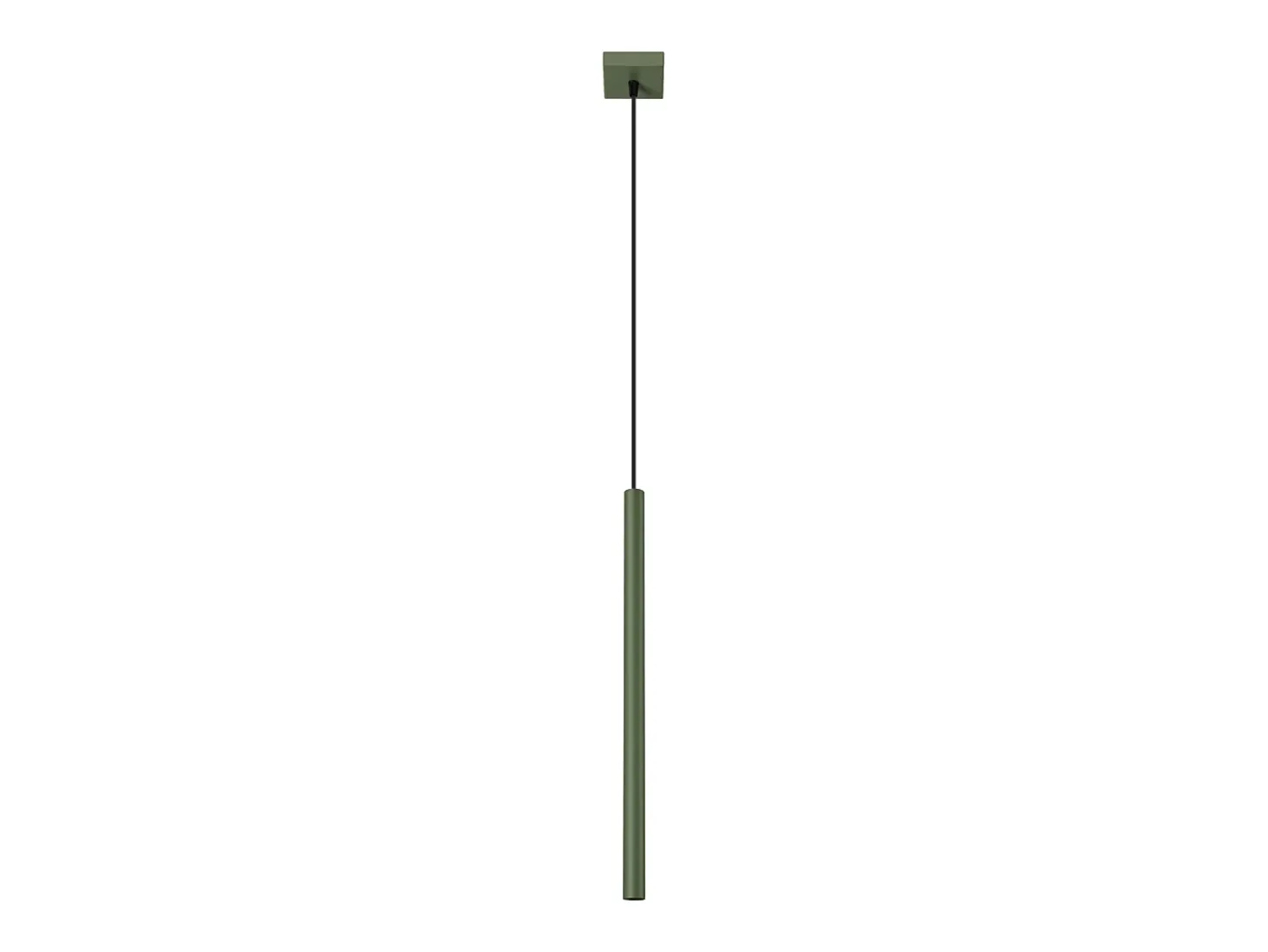 Lámpara colgante Brill moderno de acero - 1 fuentes luminosas 3000K - L.8 x A.114 cm - verde oliva