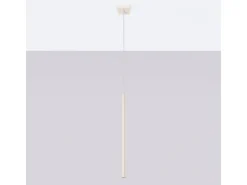 Lámpara colgante Brill moderno de acero - 1 fuentes luminosas 3000K - L.8 x A.114 cm - beige