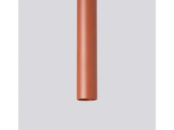 Lámpara colgante Brill moderno de acero - 1 fuentes luminosas 4000K - L.8 x A.114 cm - ocre rojo