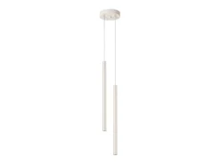 Lámpara colgante Brill moderno de acero - 2 fuentes luminosas 3000K - L.15 x A.104 cm - beige