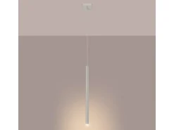 Lámpara colgante Brill moderno de acero - 1 fuentes luminosas 4000K - L.8 x A.114 cm - beige