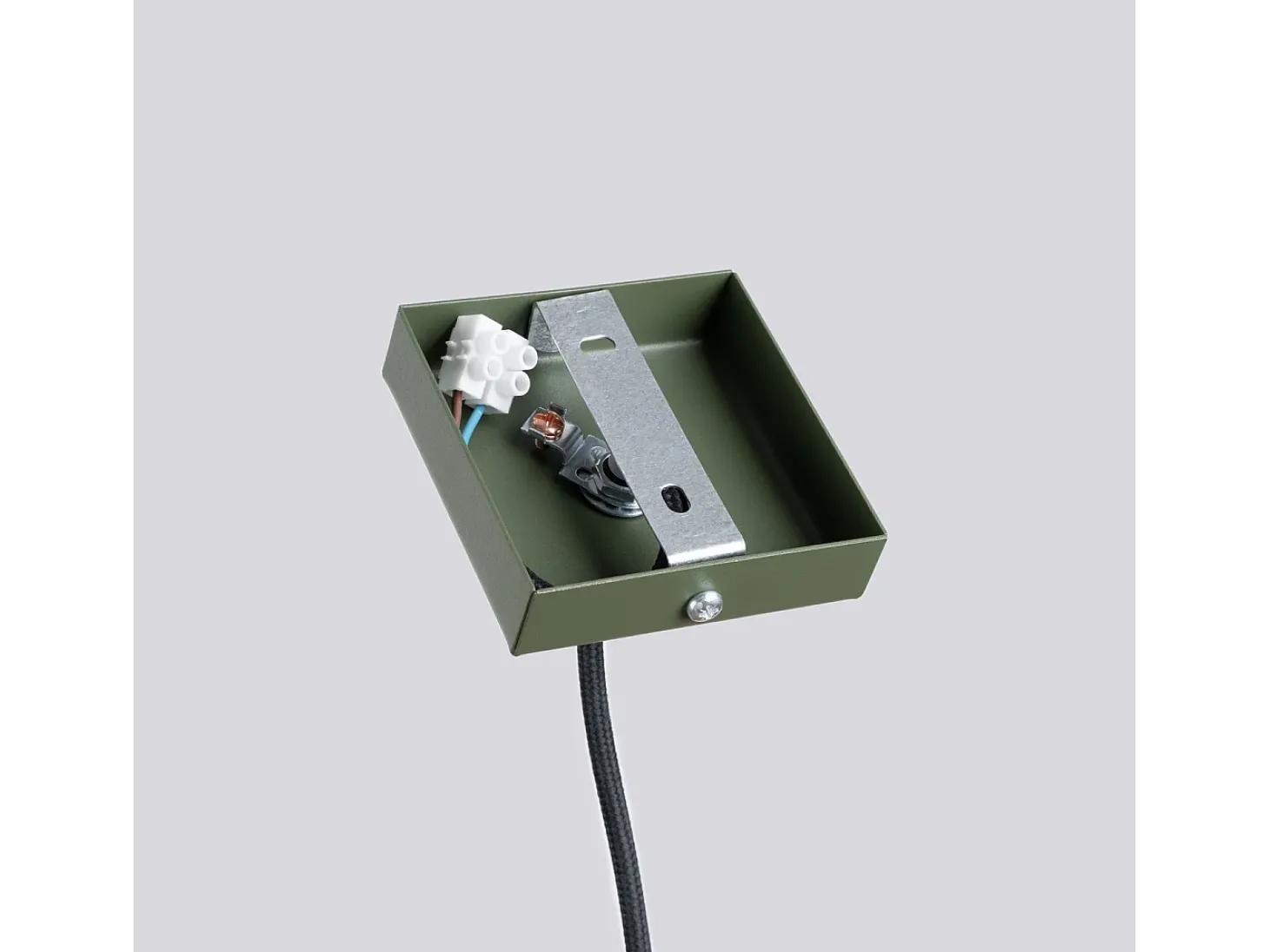 Lámpara colgante Brill moderno de acero - 1 fuentes luminosas 4000K - L.8 x A.114 cm - verde oliva
