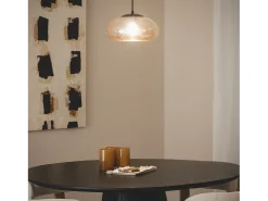 Lámpara Colgante Cristal Amina Ámbar