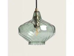 Lámpara Colgante Cristal Blas Verde Oliva