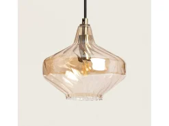 Lámpara Colgante Cristal Blas Ámbar