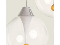 Lámpara Colgante Cristal LED 30W Liborina 3 Focos Blanco