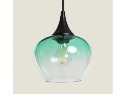 Lámpara Colgante Cristal Manzana Verde