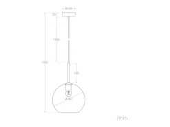 Lámpara Colgante Cristal Ona Transparente