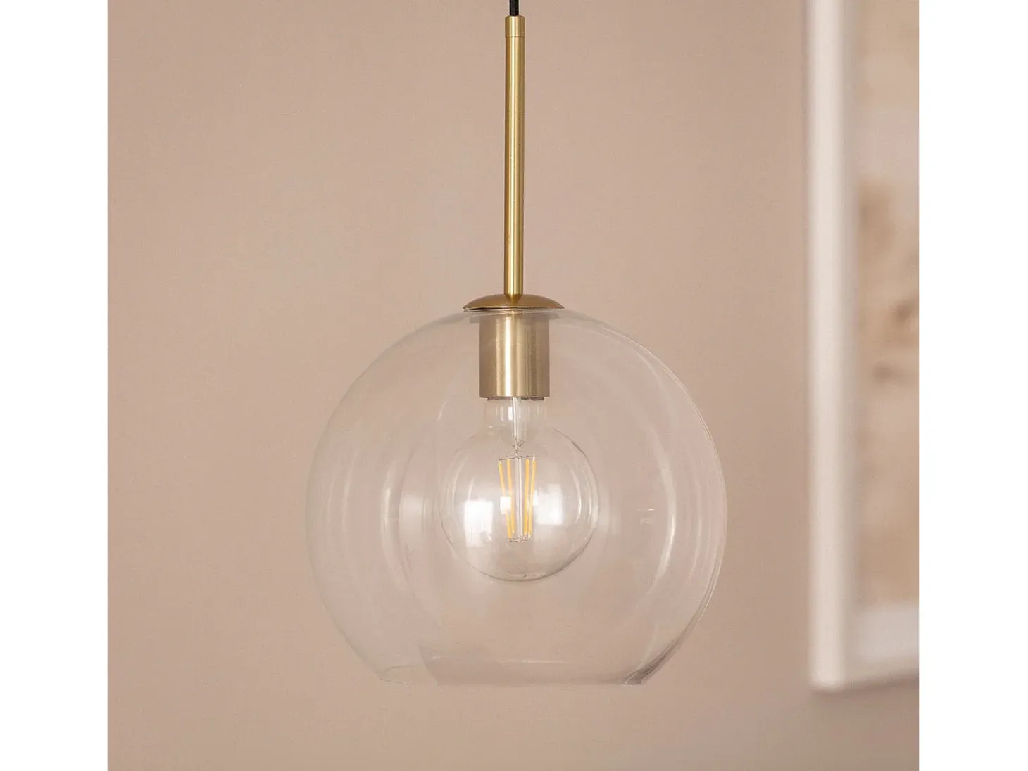 Lámpara Colgante Cristal Ona Transparente