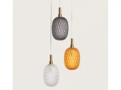 Lámpara Colgante Cristal Shalim Multicolor