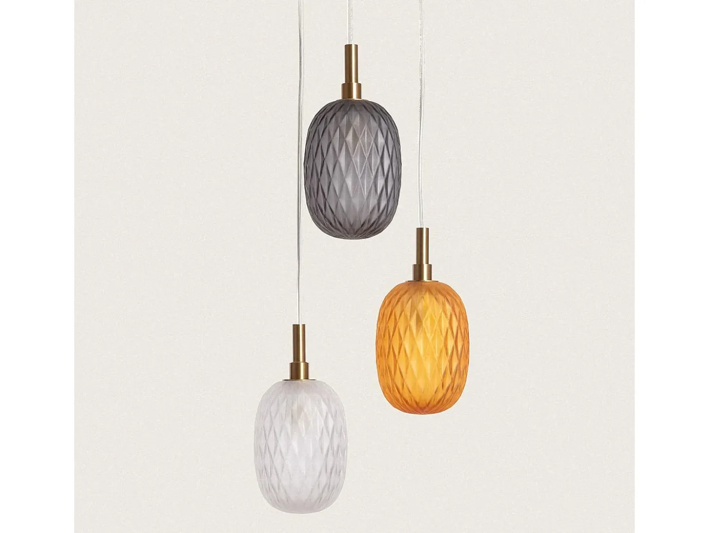 Lámpara Colgante Cristal Shalim Multicolor