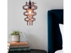 Lámpara Colgante Cristal Telder Gris Humo