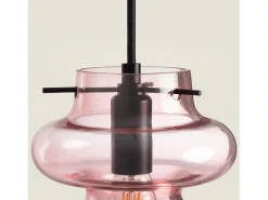 Lámpara Colgante Cristal Telder Rosa
