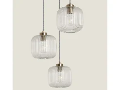 Lámpara Colgante Cristal Tri Wilde Transparente