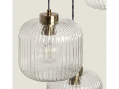 Lámpara Colgante Cristal Tri Wilde Transparente