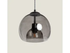 Lámpara Colgante Cristal Vaca Negro