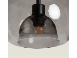 Lámpara Colgante Cristal Vaca Negro