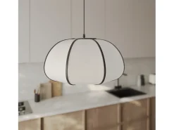 Lámpara colgante de bambú negro 38 cm - Hana