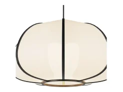 Lámpara colgante de bambú negro 38 cm - Hana