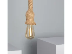 Lámpara Colgante de Cuerda Perseo Marrón