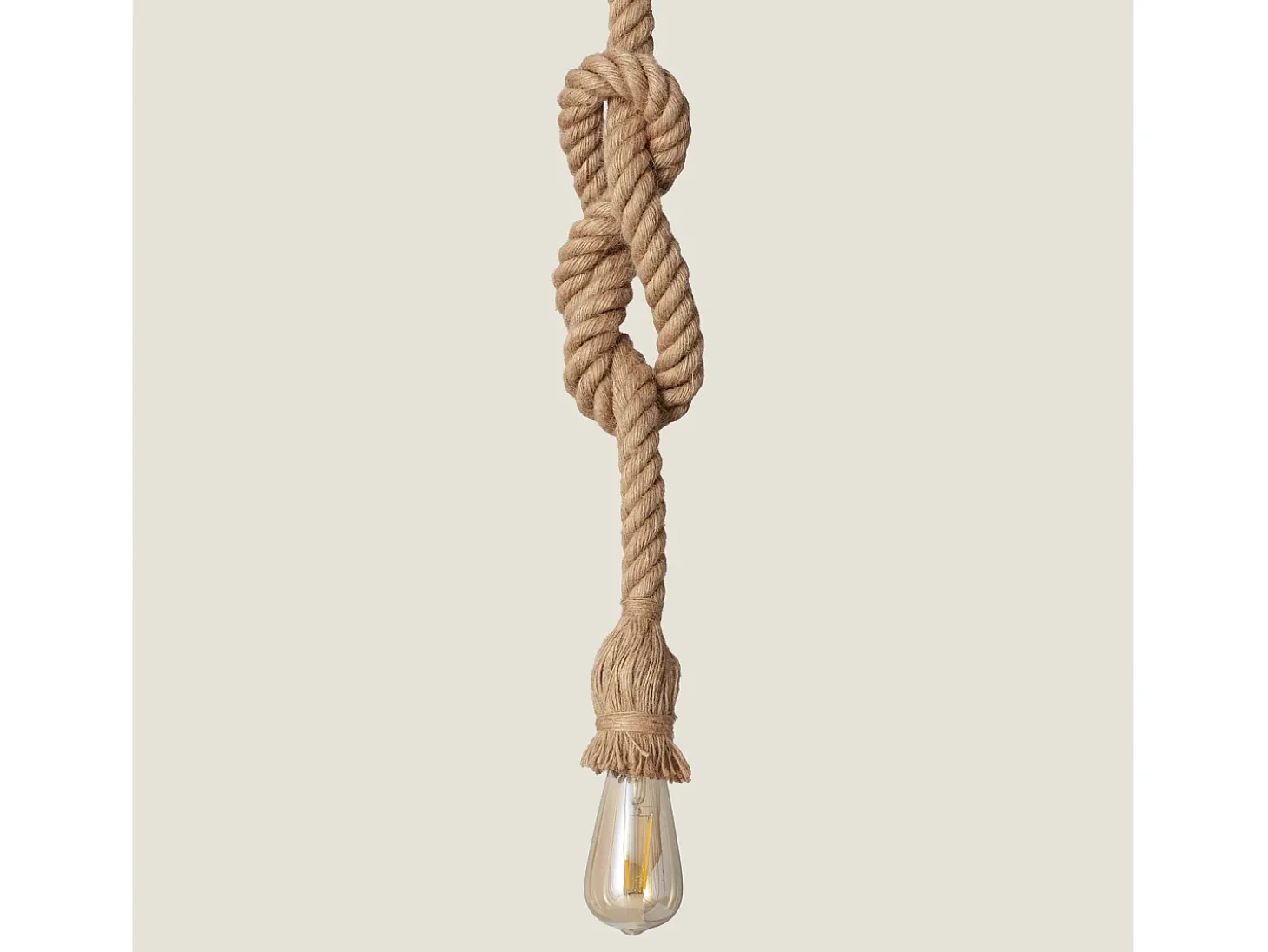Lámpara Colgante de Cuerda Perseo Marrón