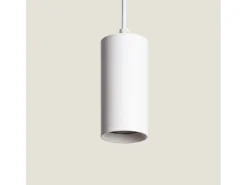 Lámpara Colgante de Metal Cuarzo Blanco