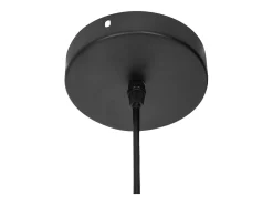 Lámpara colgante de metal negro 57 x 16 x 58 cm
