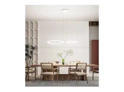 Lámpara colgante doble Perenz EDGE LED 99W gris titanio