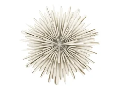 Lámpara colgante estrella de Navidad con papel claro Sälen Ø60cm color beige.