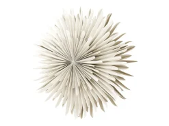 Lámpara colgante estrella de Navidad con papel claro Sälen Ø60cm color beige.