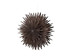 Lámpara colgante estrella de Navidad Sälen con papel claro Ø60cm color marrón.