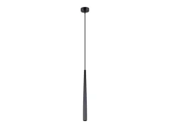 Lámpara colgante Euphora moderno de acero - 1 fuentes luminosas 3000K - L.8 x A.118 cm - negro