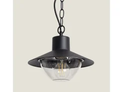 Lámpara Colgante Exterior Metal Neiva Negro