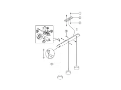 Lámpara colgante Fabas Luce Dunk de 3 luces - LED regulable de 24 W - Aluminio cepillado Diseño lineal