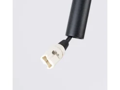 Lámpara colgante Feltro moderno de fieltro/acero - 1 fuentes luminosas - L.30 x A.126 cm - beige/negro
