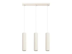 Lámpara colgante Gloow minimalista de aluminio - 3 fuentes luminosas 3000K - L.45 x A.98 cm - beige
